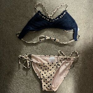 Super cute Blue and pink bikini